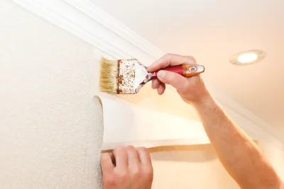 Pose de papier peint à Voulx — revêtements muraux et toiles de verre